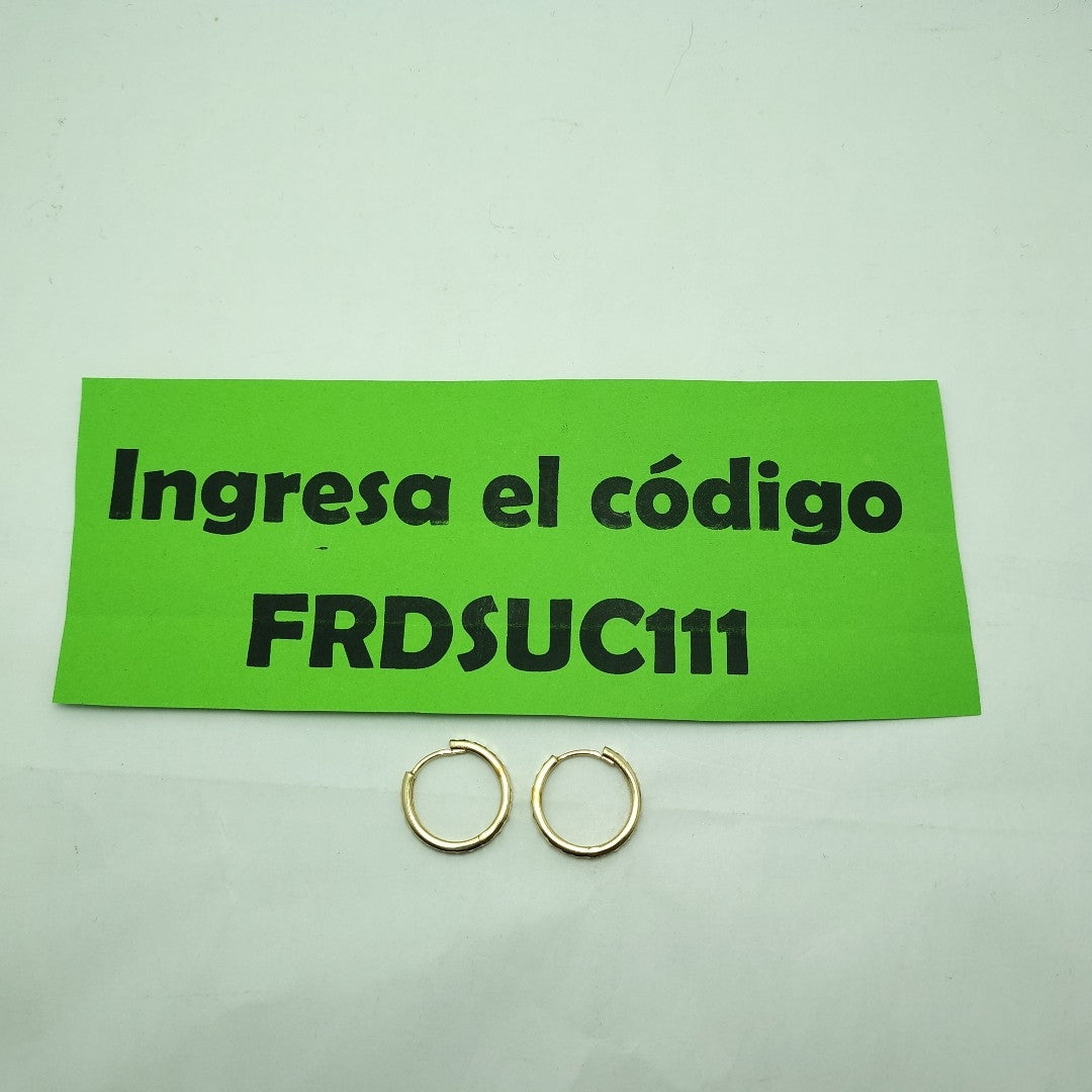ARRACADAS PAR ORO 14 K 2,10 GRMS (SEMINUEVO)