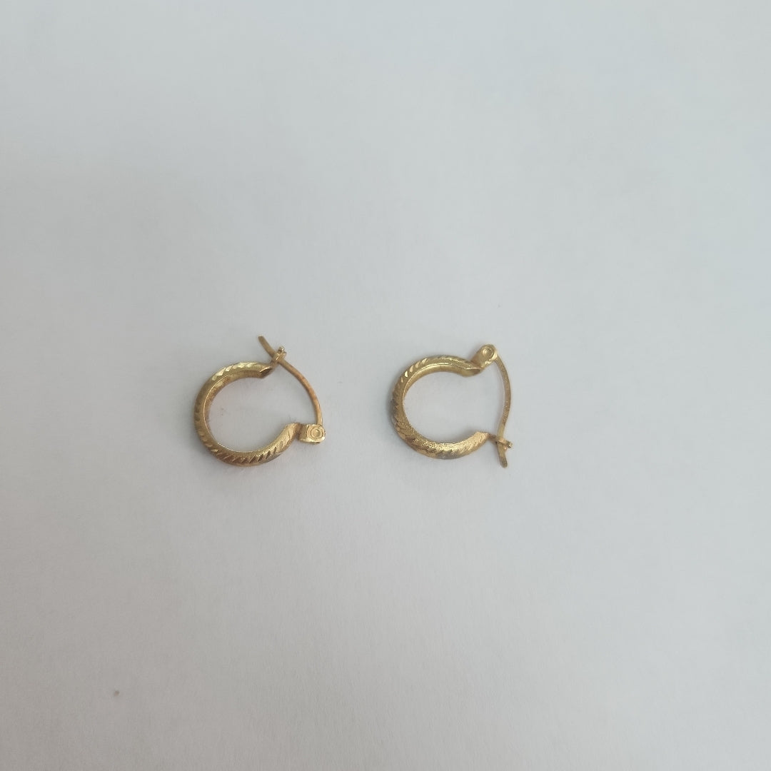ARRACADAS PAR ORO 14 K 1.1 GRMS (SEMINUEVO)