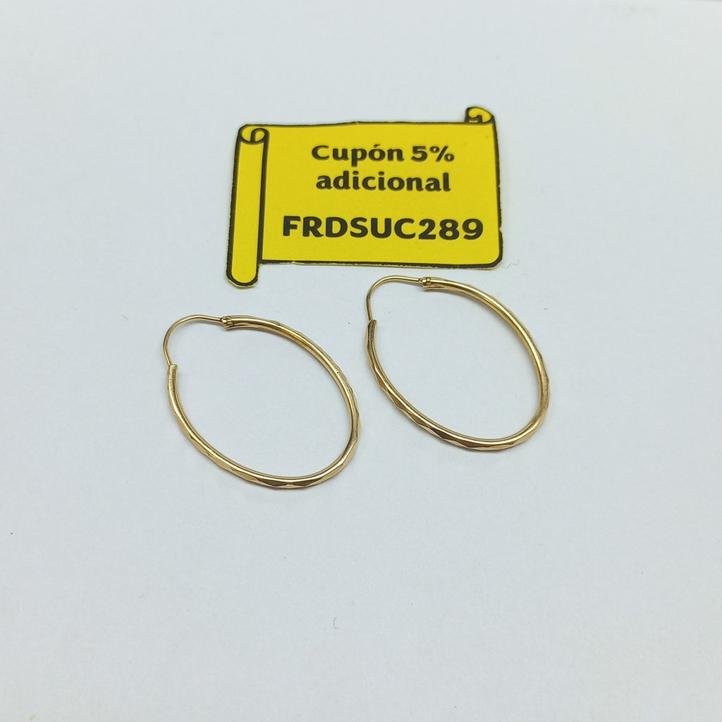 ARRACADAS PAR ORO 14 K 2,00 GRMS (SEMINUEVO)