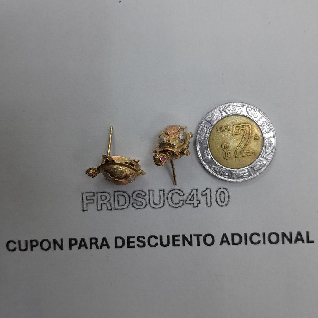 BROQUELES PAR ORO 14 K 4.2 GRMS (SEMINUEVO)