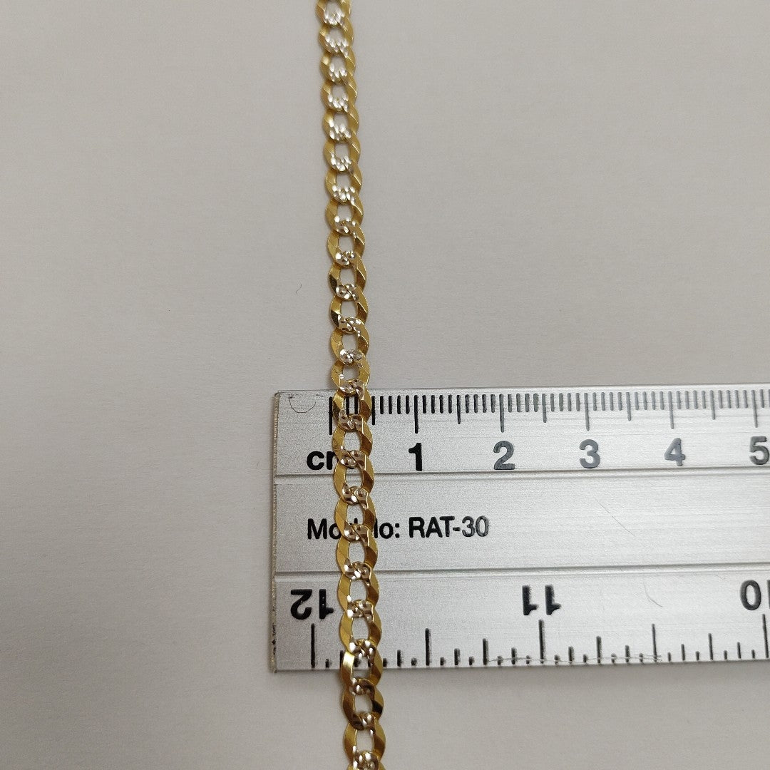 K1 11,60 GRMS 10 K ESPECIFICACIONES COMPLEMENTARIAS CADENA PLANCHADA DIAMANTADA (SEMINUEVO)