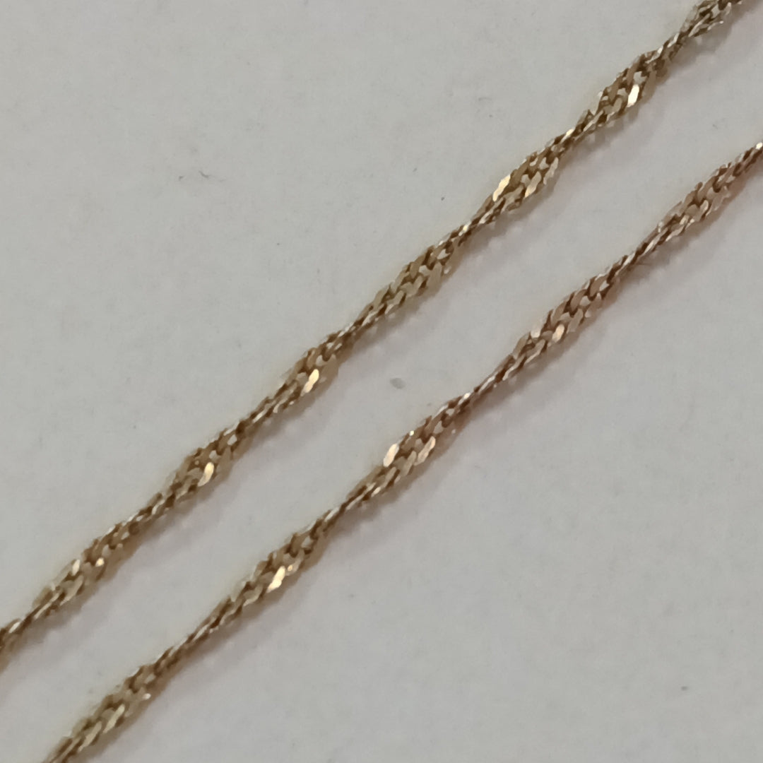 CADENA,CRUCIFIJO ORO 14 K 2,30 GRMS (SEMINUEVO)