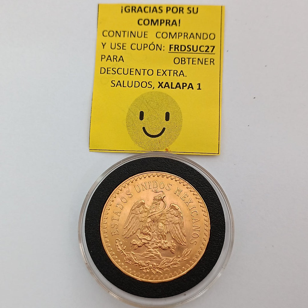 K1 41,60 GRMS 21 K IDENTIFICACIÓN MONEDA NOMINATIVA MONEDAS PESOS 50 PESOS (SEMINUEVO)
