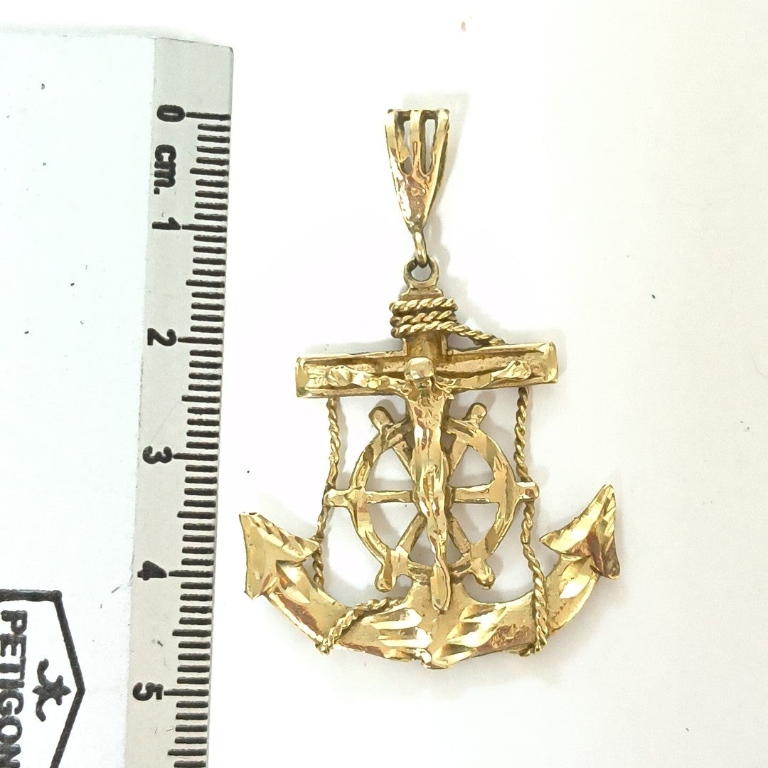 K1 6,50 GRMS 14 K ESPECIFICACIONES COMPLEMENTARIAS CRISTO EN ANCLA VENDIBLE (SEMINUEVO)