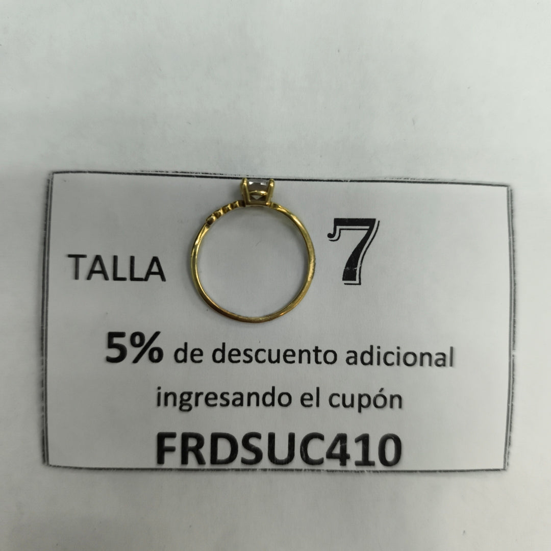 K1 1,50 GRMS 10 K ESPECIFICACIONES COMPLEMENTARIAS ANILLITO CON CIRCONIA EN MESA (SEMINUEVO)