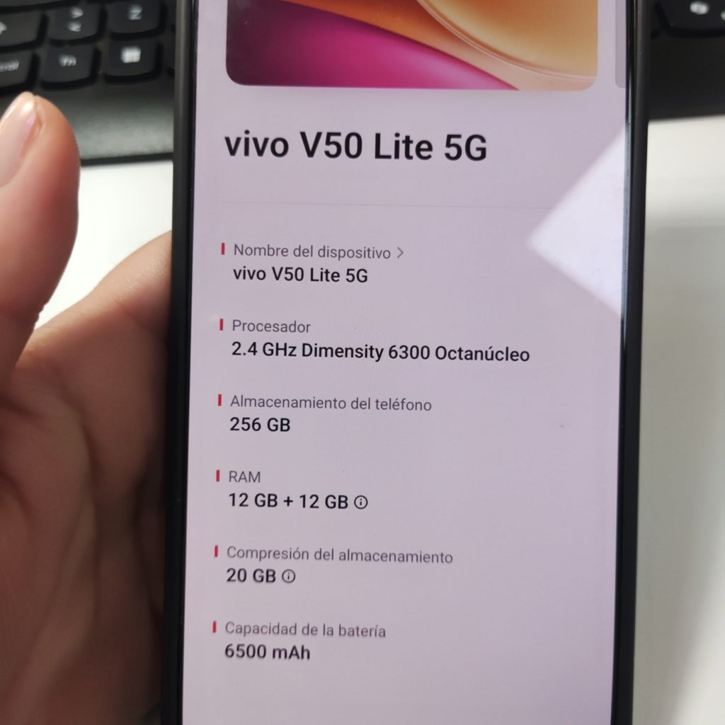 CELULAR VIVO V50 LITE 5G V2440 (2025) 256 GB 12 GB RAM