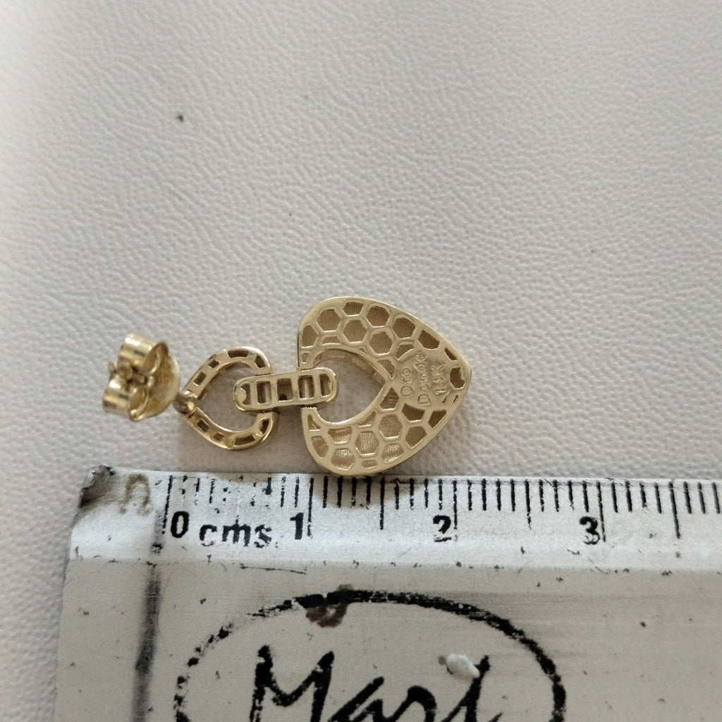 BROQUELES ORO 14K 3.4 (NUEVO)