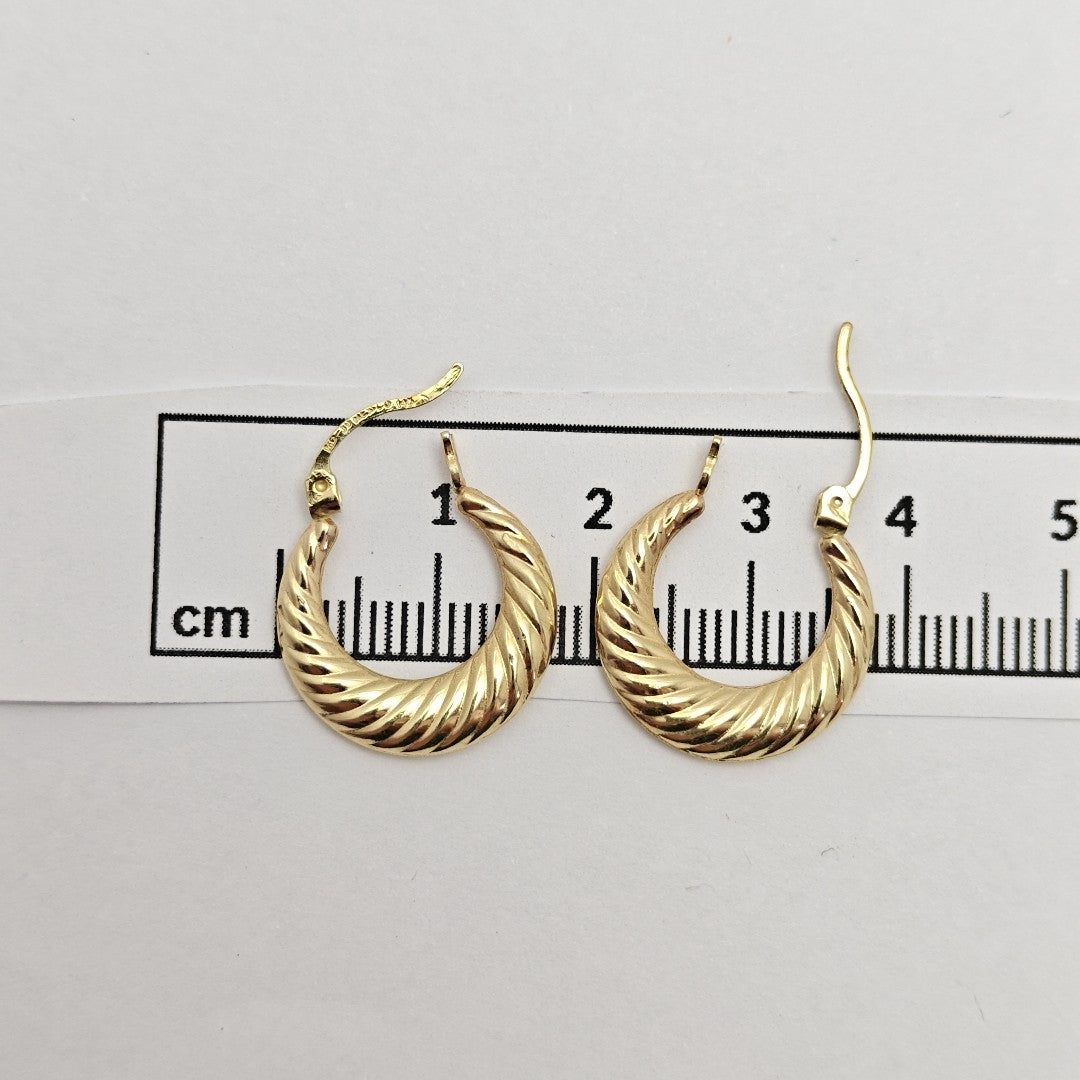 ARRACADAS PAR ORO 10 K 1.7 GRMS (SEMINUEVO)