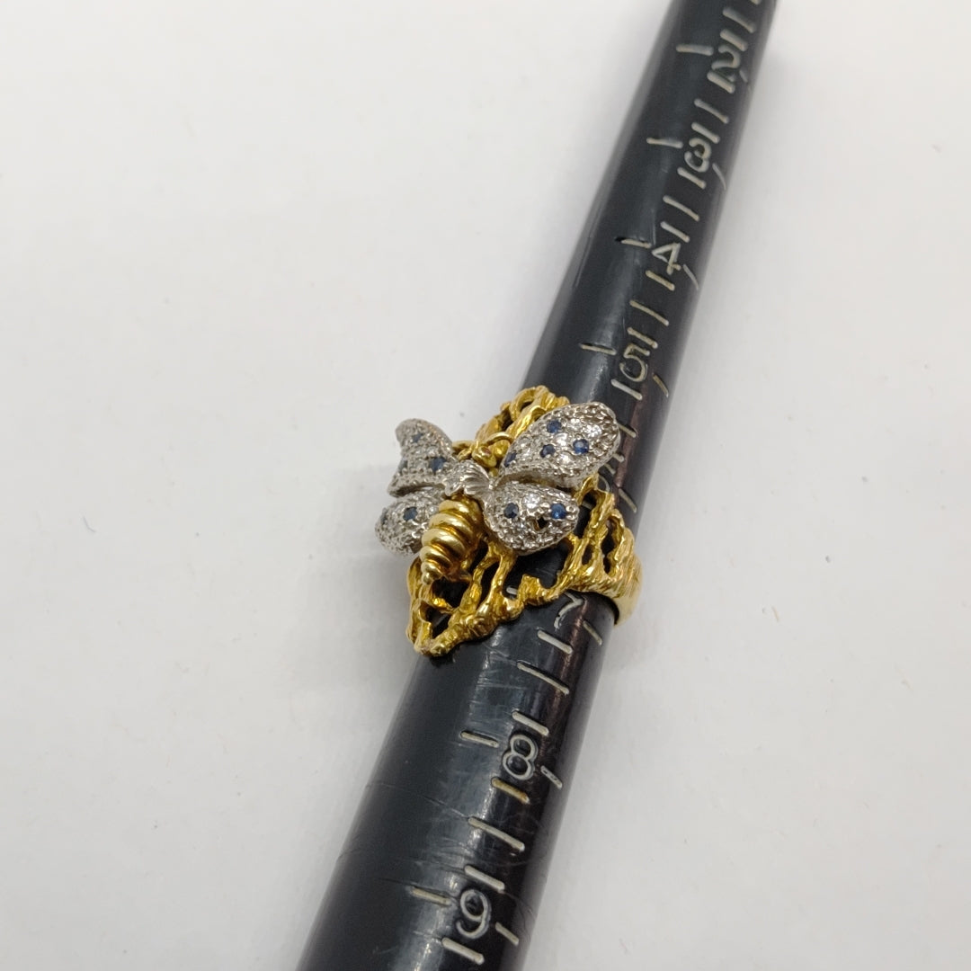 ANILLO ORO,ORO BLANCO 14 K 14,60 GRMS (SEMINUEVO)