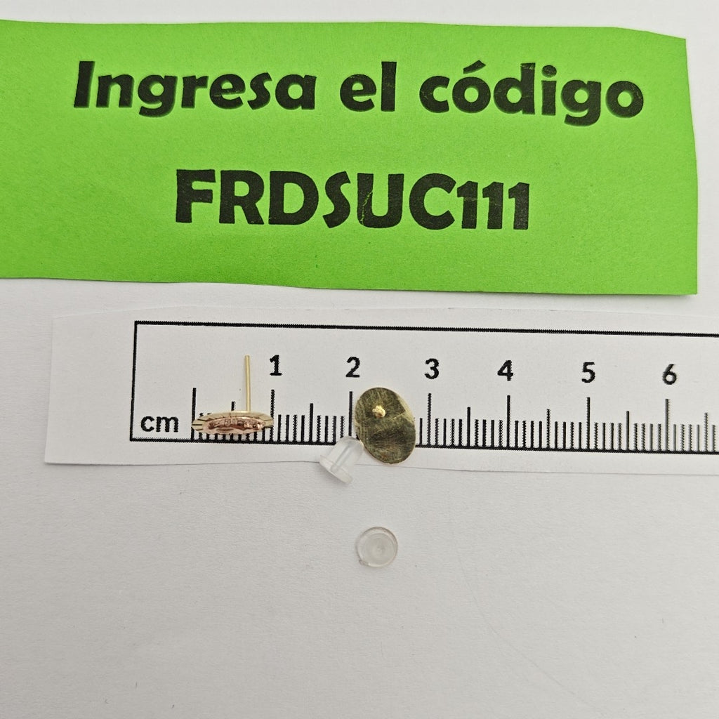 BROQUELES PAR ORO 14 K 0,40 GRMS (SEMINUEVO)