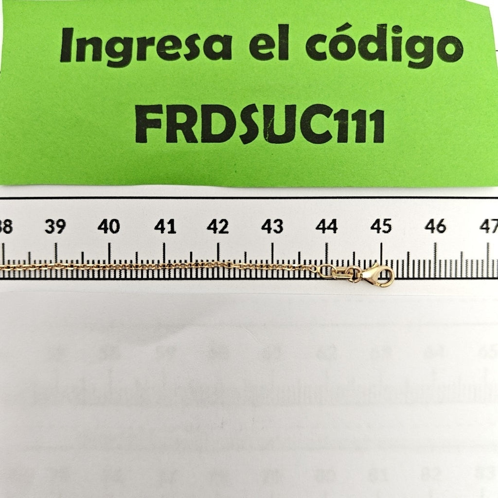 CADENA ORO 14 K 2.6 GRMS (SEMINUEVO)