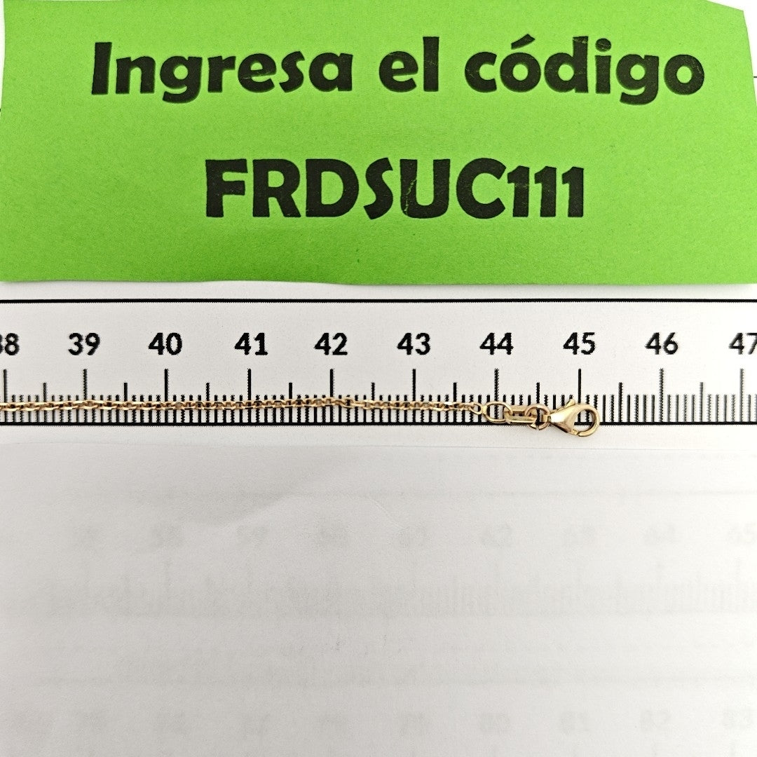 CADENA ORO 14 K 2.6 GRMS (SEMINUEVO)