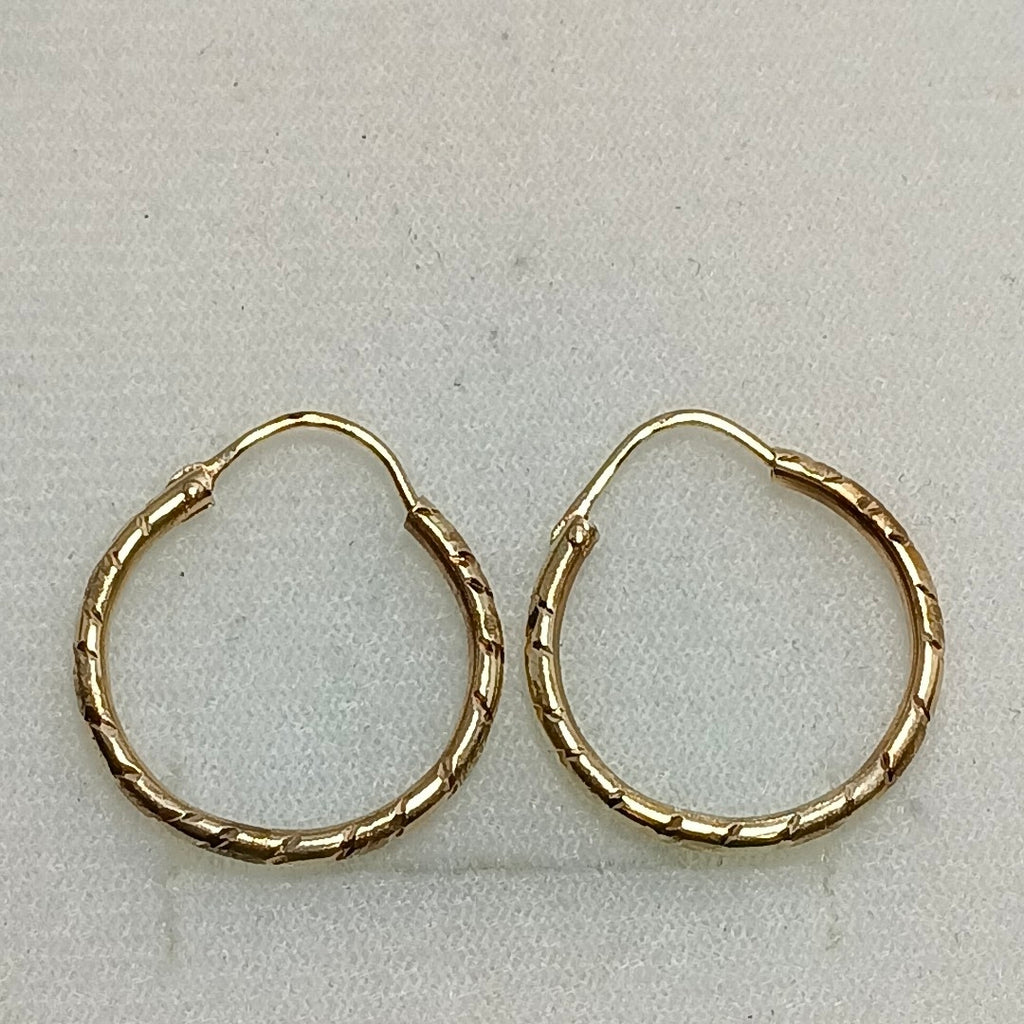 ARRACADAS PAR ORO 14 K 1.7 GRMS (SEMINUEVO)