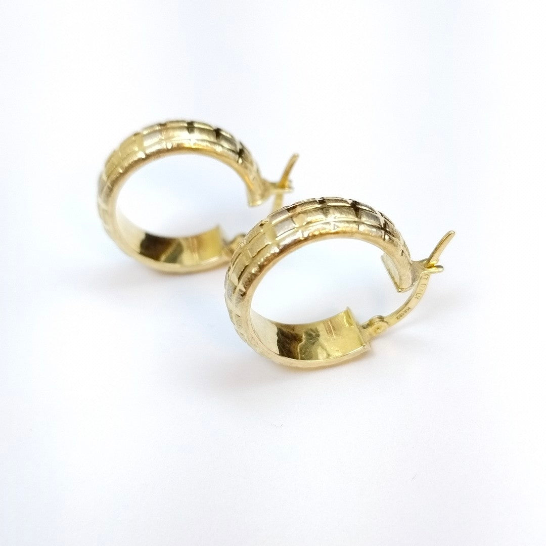 ARRACADAS PAR ORO 14 K 2.8 GRMS (SEMINUEVO)