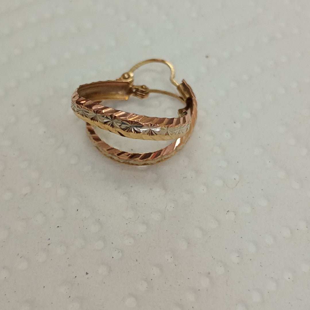 ARRACADAS PAR ORO 10 K 1,20 GRMS (SEMINUEVO)