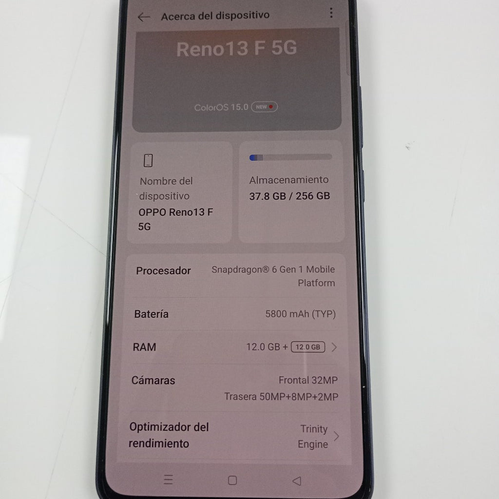 CELULAR OPPO  RENO 13F 5G CPH2699 (2025) 256 GB 12 GB RAM (SEMINUEVO)