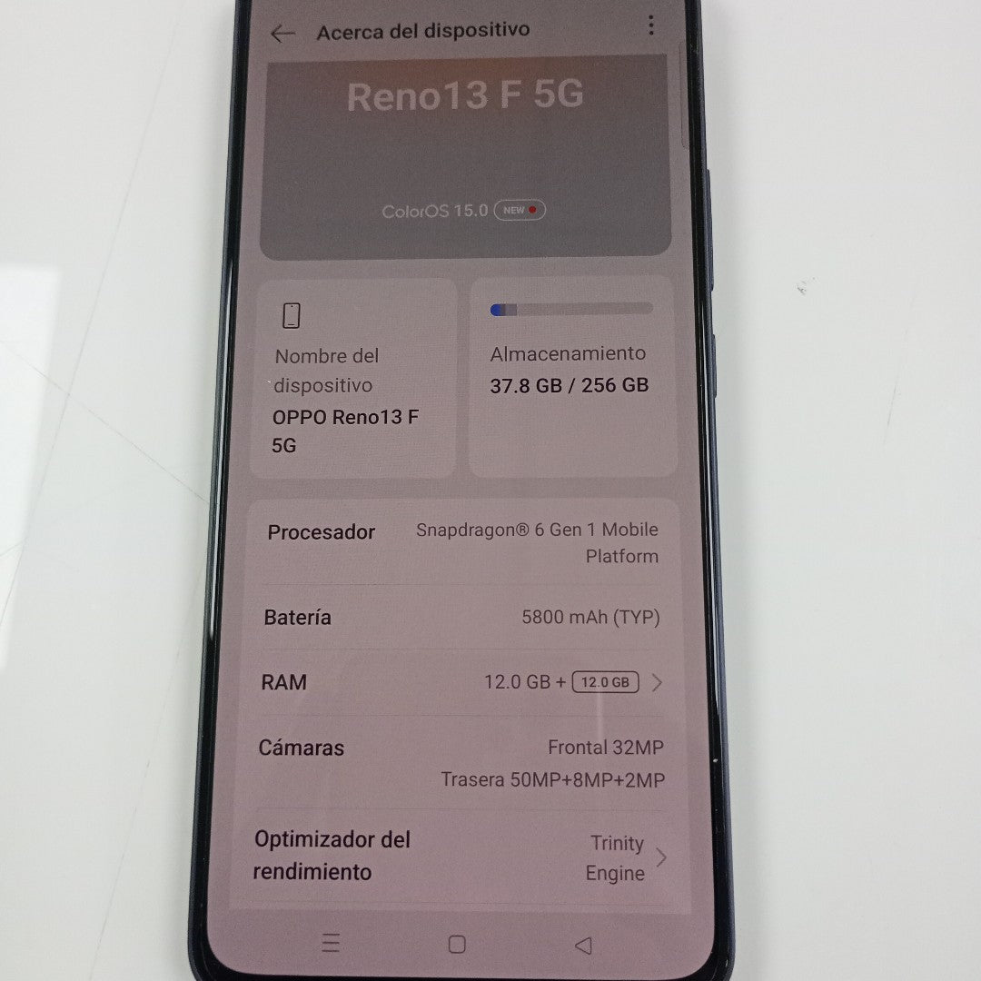 CELULAR OPPO  RENO 13F 5G CPH2699 (2025) 256 GB 12 GB RAM (SEMINUEVO)
