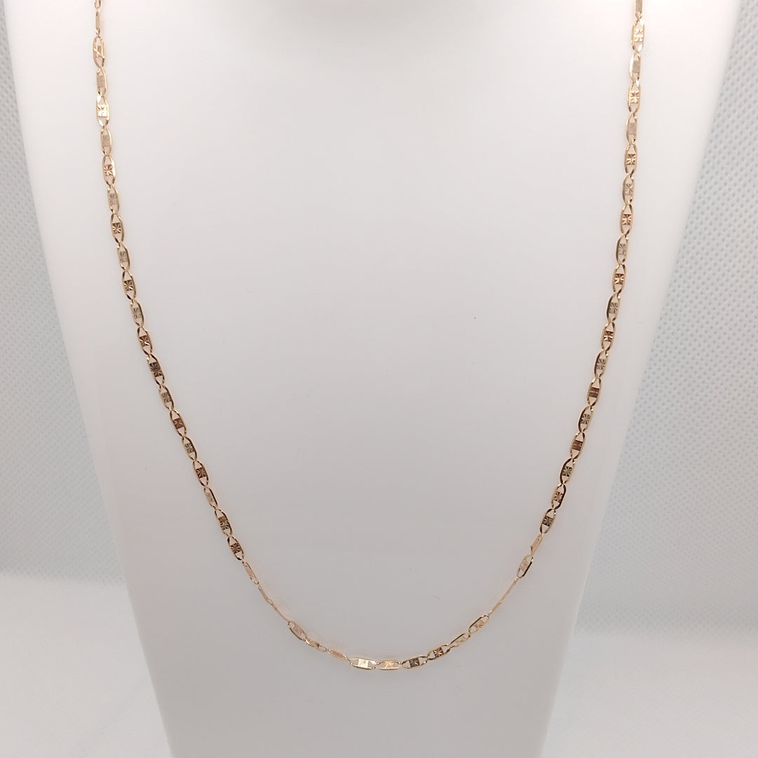 CADENA ORO COMBINADO 10 K 3.2 GRMS (SEMINUEVO)
