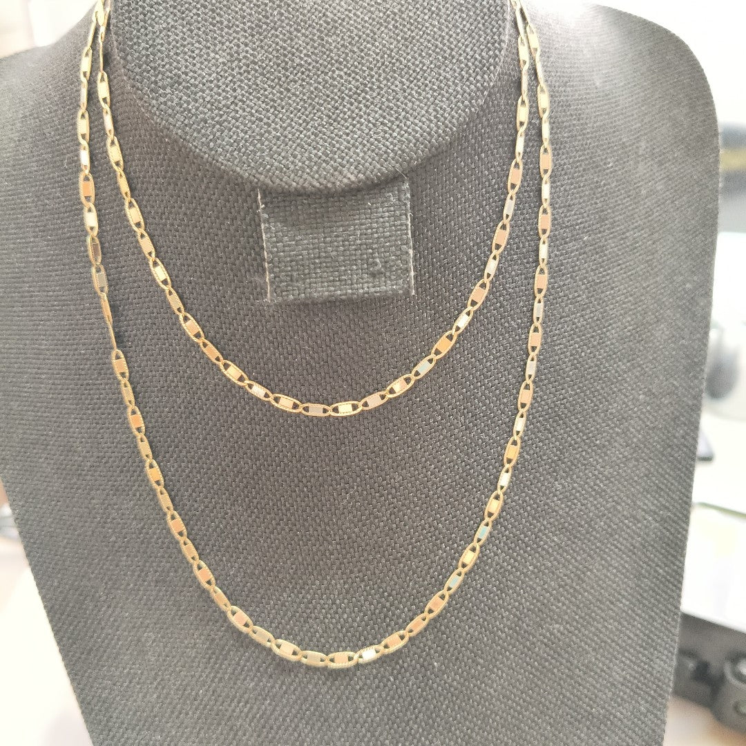 CADENA ORO, ORO COMBINADO 10 K 4.6 GRMS (SEMINUEVO)