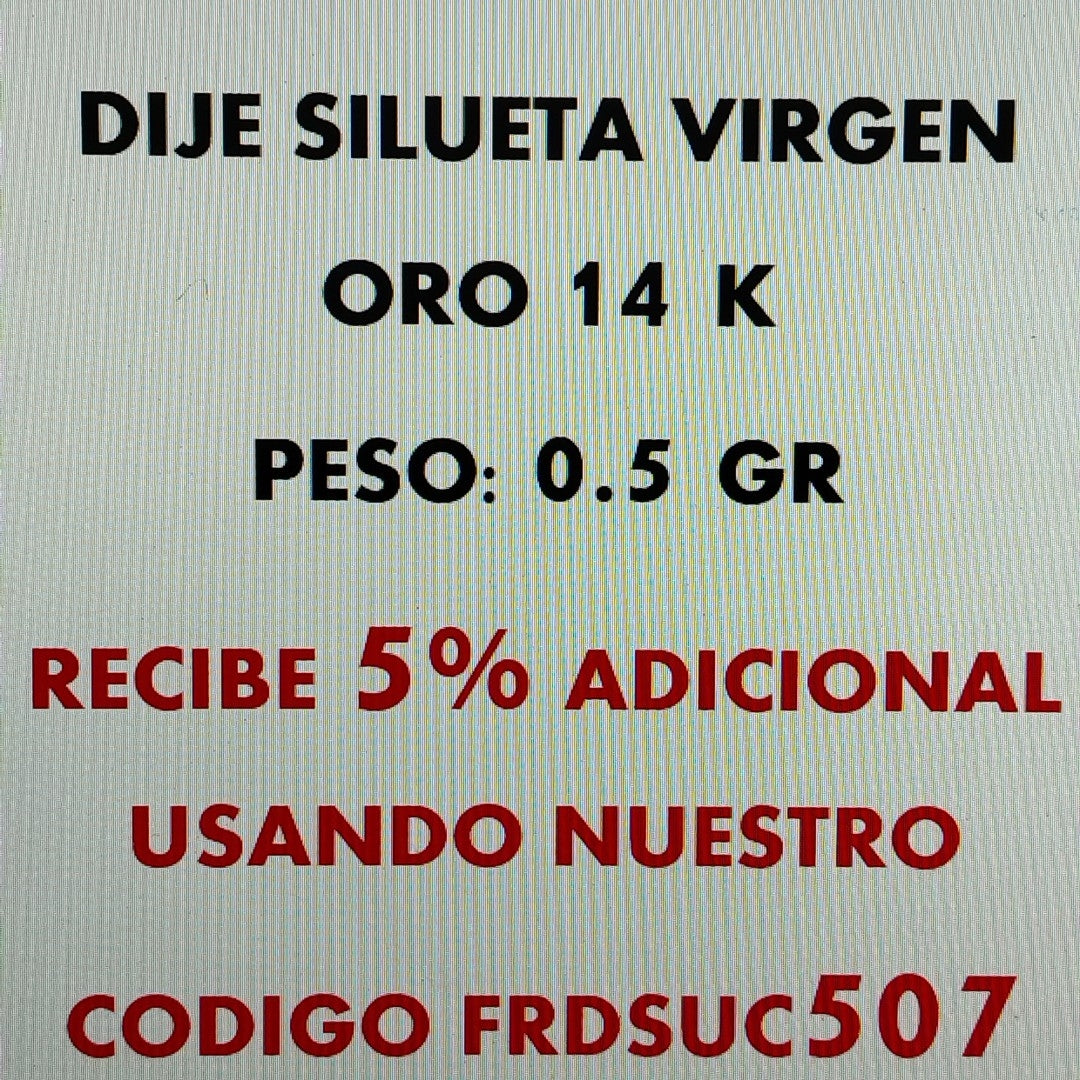 DIJE ORO 14 K 0.5 GRMS (SEMINUEVO)