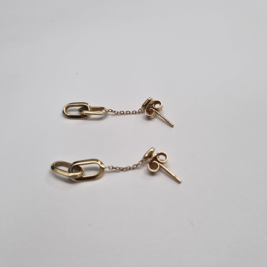 ARETES PAR ORO 14 K 2 GRMS (SEMINUEVO)