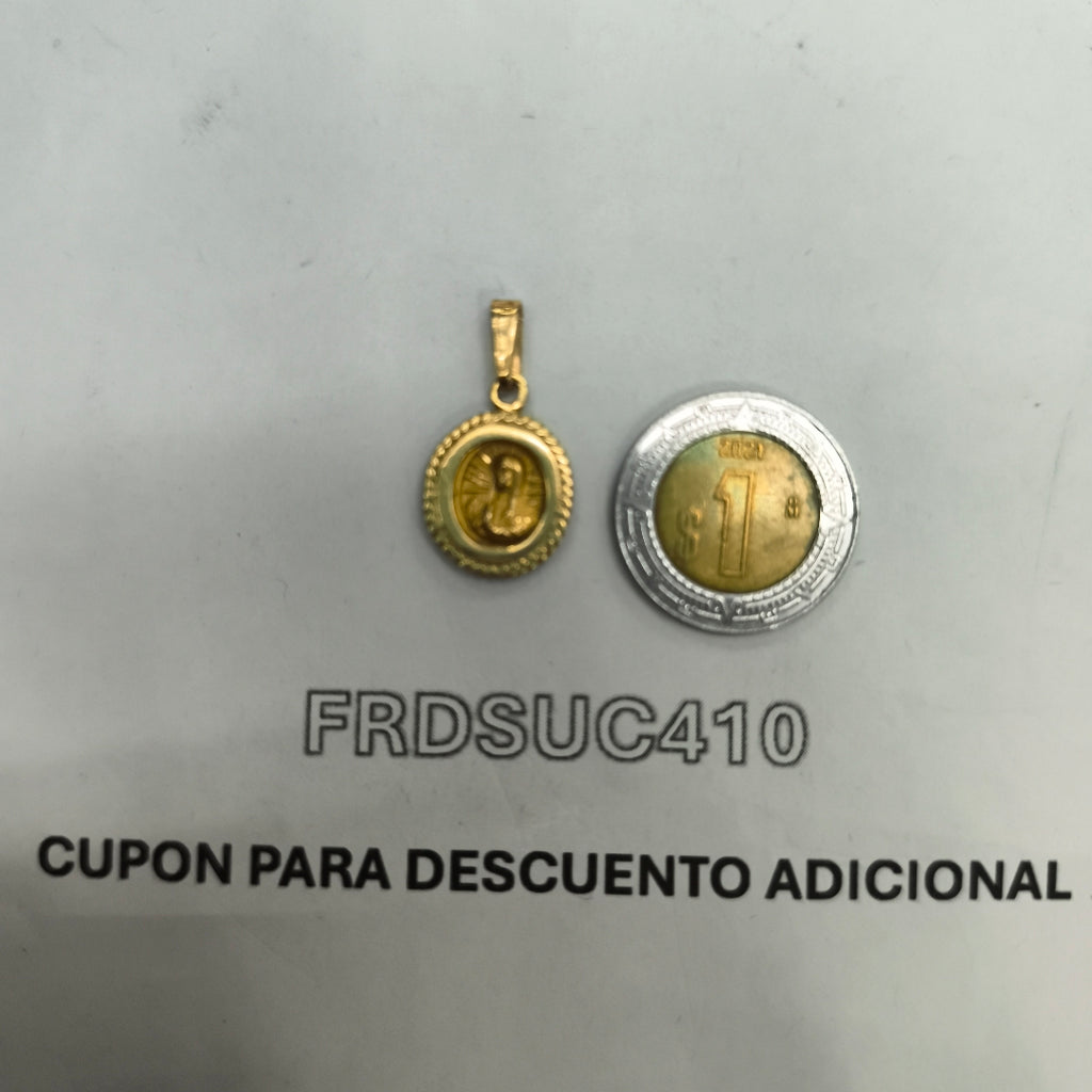 MEDALLA RELIGIOSA ORO 14 K 1,60 GRMS (SEMINUEVO)
