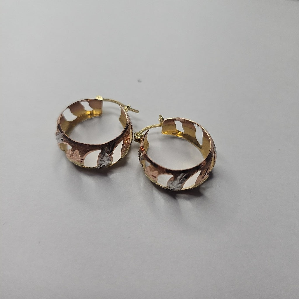 ARRACADAS PAR ORO 14 K 3.7 GRMS (SEMINUEVO)