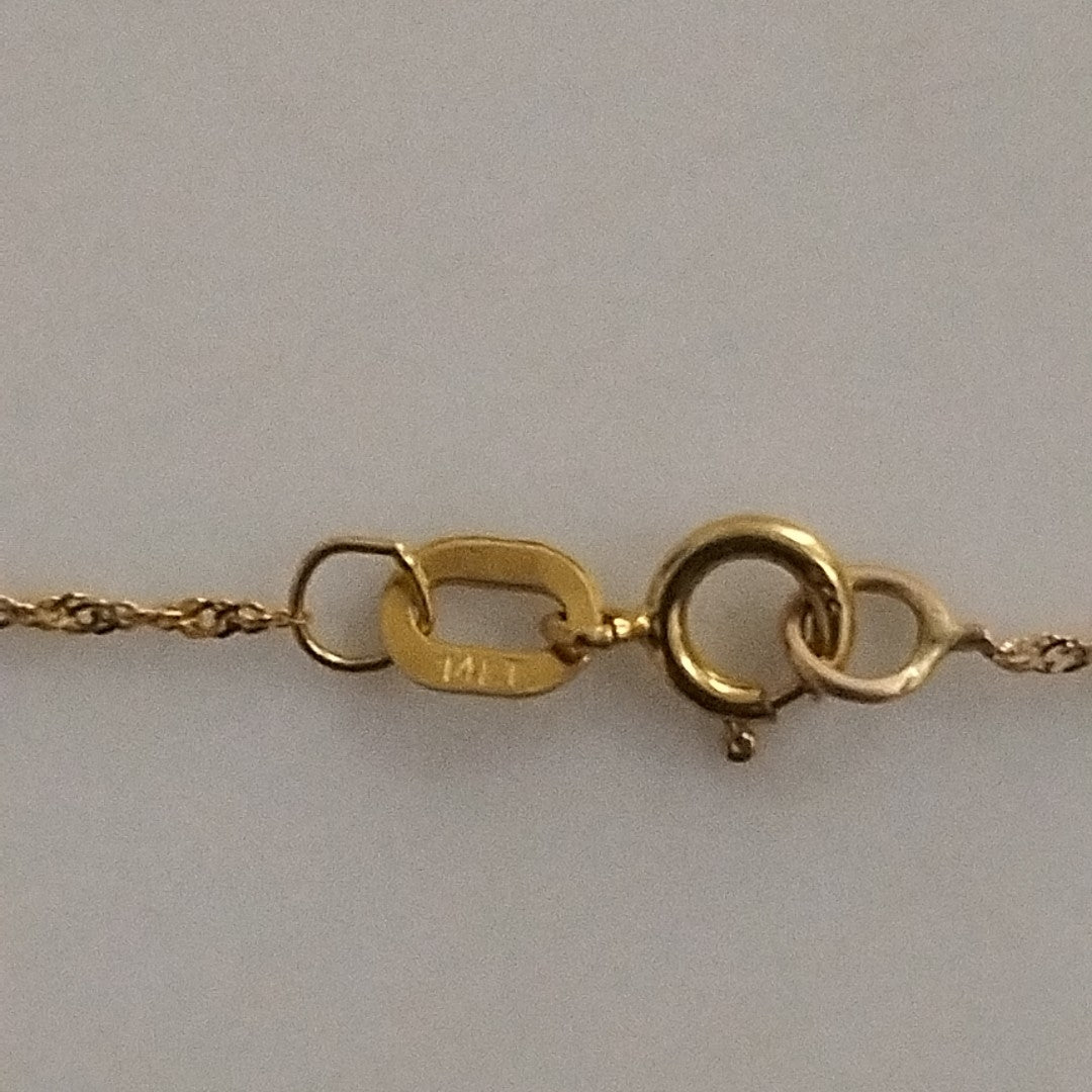 COLLAR ORO 14 K 1.3 GRMS (SEMINUEVO)
