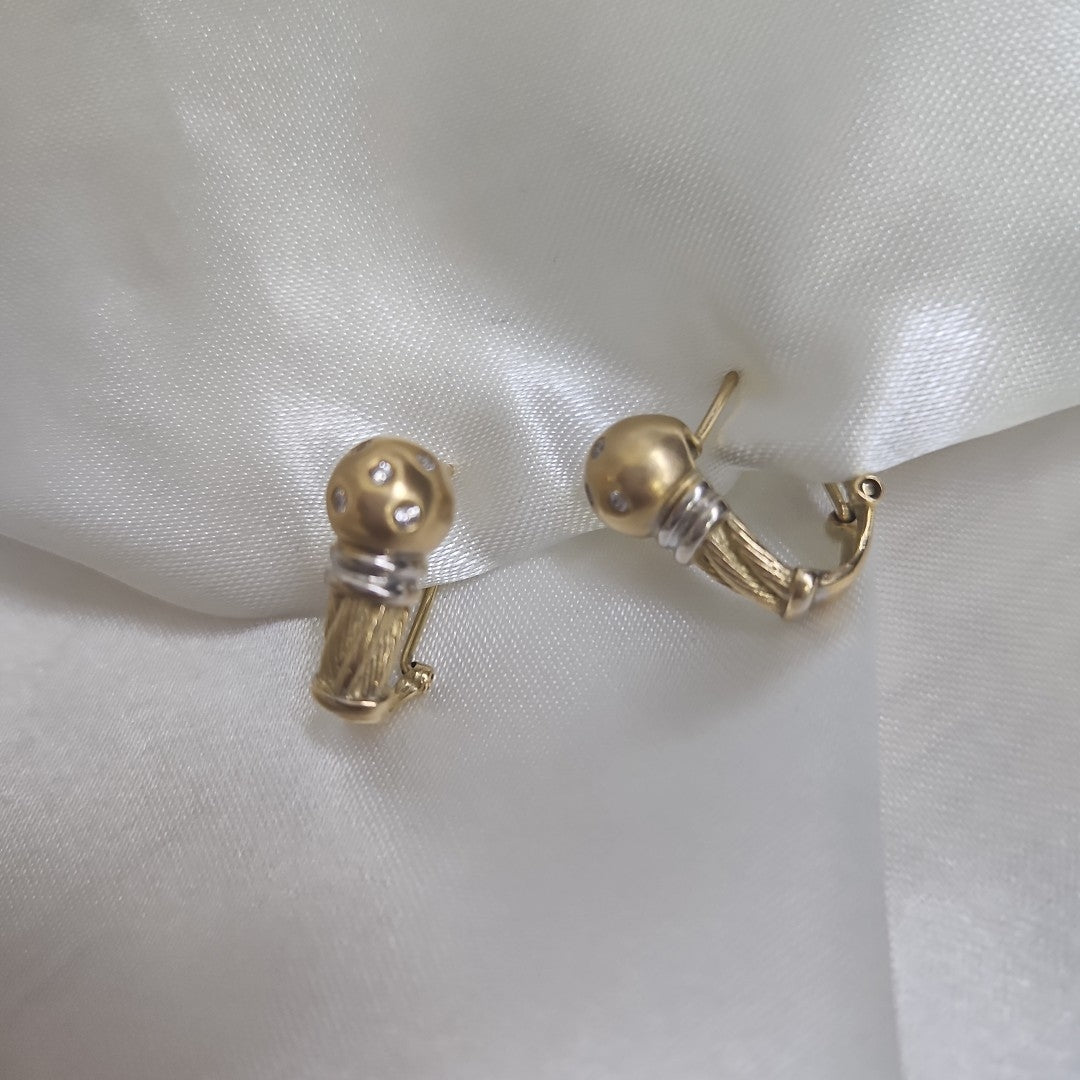 ARETES PAR ORO 14 K 6.3 GRMS (SEMINUEVO)