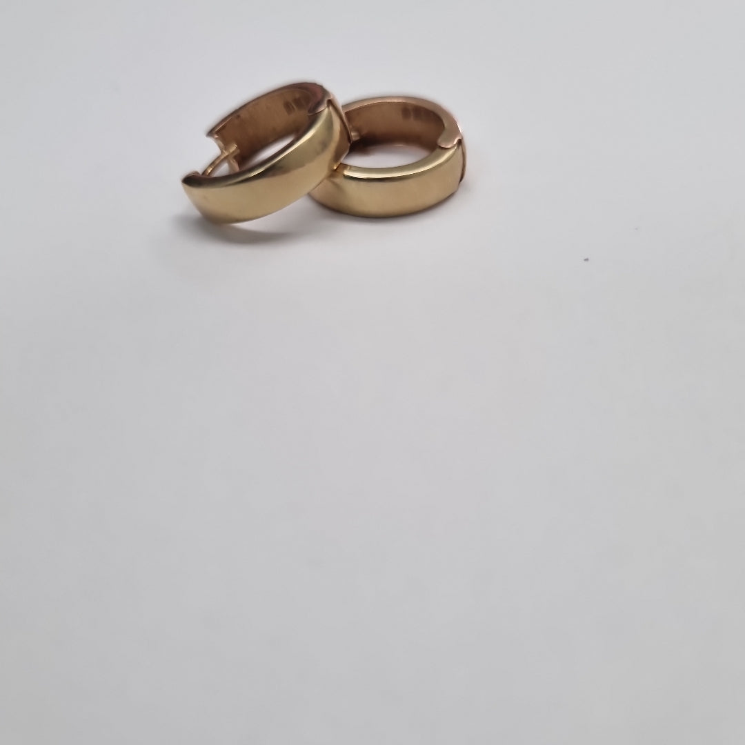 ARRACADAS PAR ORO, ORO COMBINADO 10 K 1.6 GRMS (SEMINUEVO)