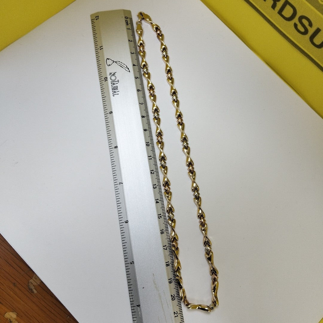 CADENA ORO COMBINADO 10 K 11,40 GRMS (SEMINUEVO)