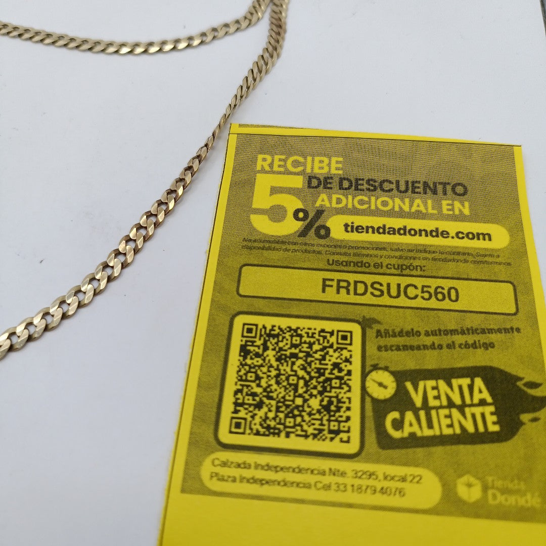 CADENA ORO 10 K 22.8 GRMS (SEMINUEVO)