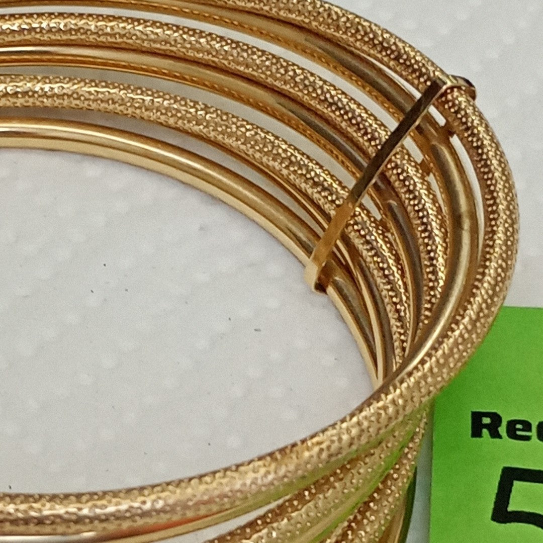 SEMANARIO DE PULSERAS ORO 14 K 21,40 GRMS (SEMINUEVO)