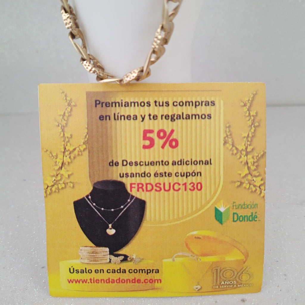 PULSERA ORO 14 K 14.9 GRMS (SEMINUEVO)