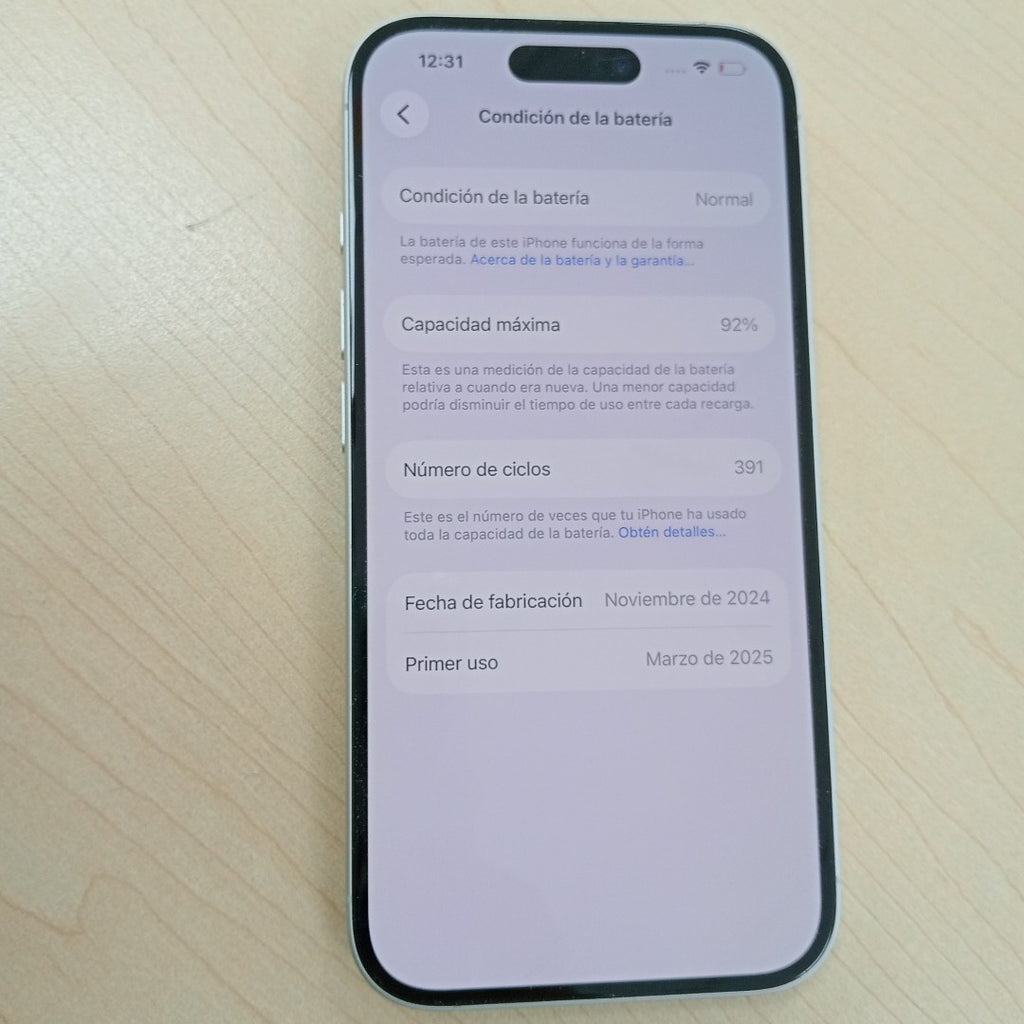 CELULAR APPLE IPHONE 16 A3286 (2024) 128 GB 8 GB RAM (SEMINUEVO)