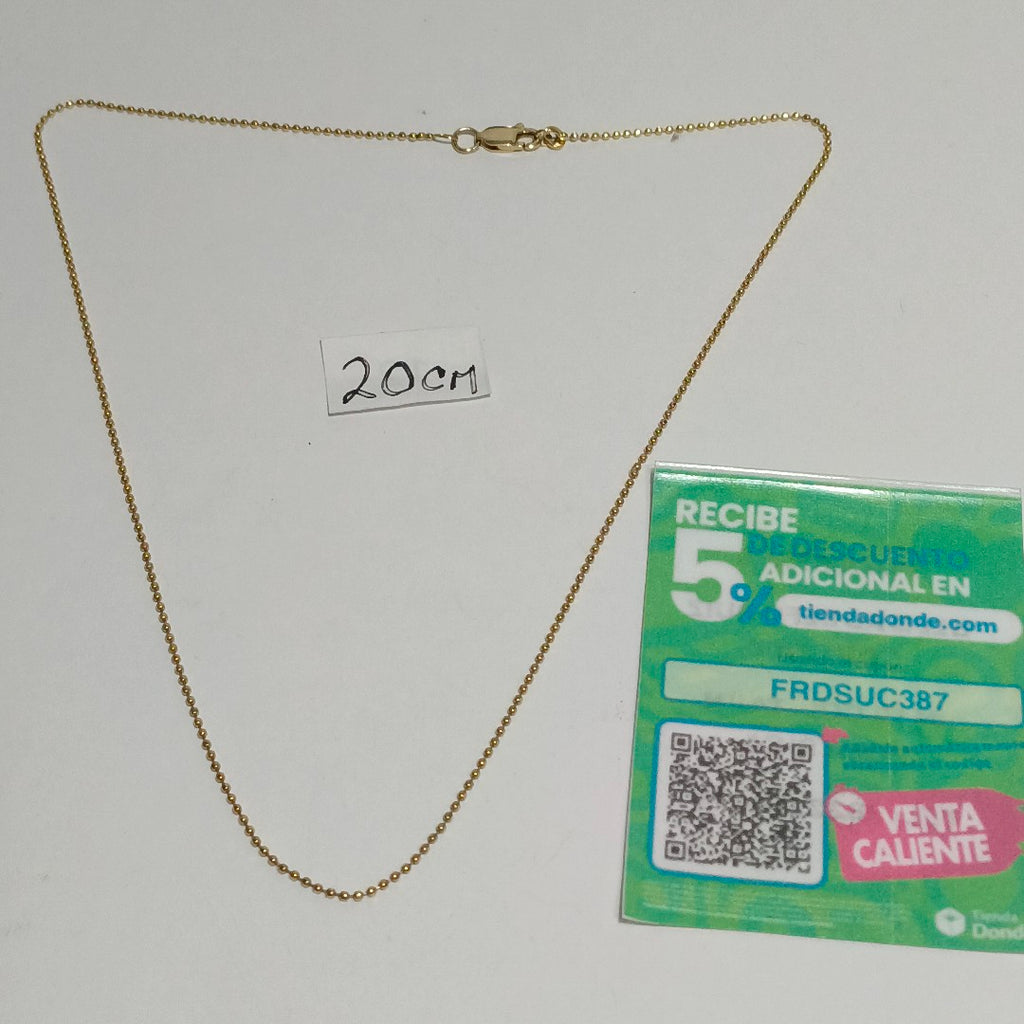 CADENA ORO 14 K 2.5 GRMS (SEMINUEVO)