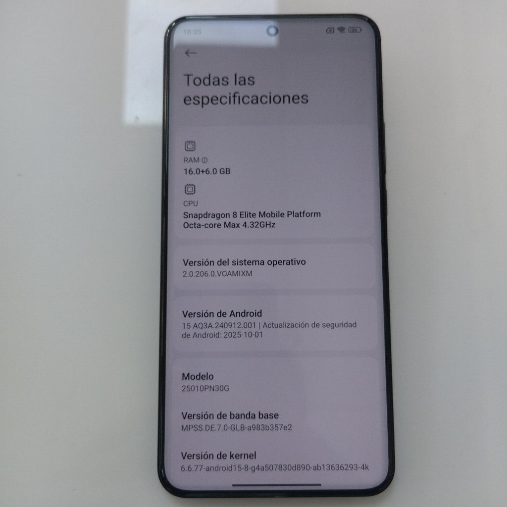 CELULAR XIAOMI 15 ULTRA 25010PN30G (2025) 512 GB 16 GB RAM (SEMINUEVO)