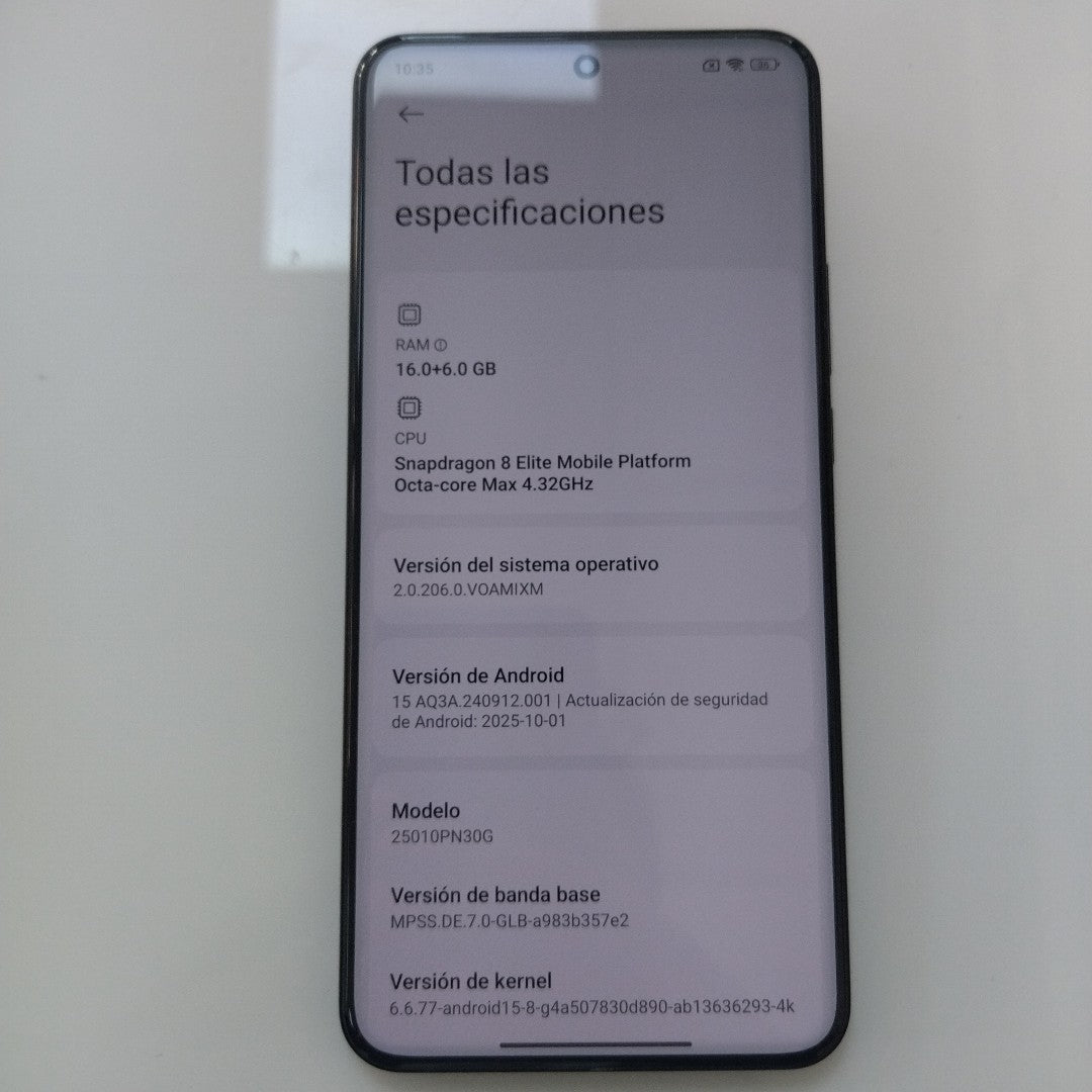 CELULAR XIAOMI 15 ULTRA 25010PN30G (2025) 512 GB 16 GB RAM (SEMINUEVO)