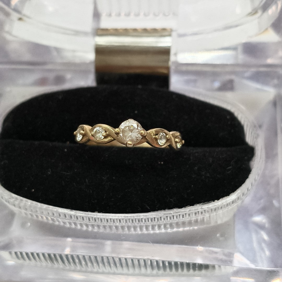 ANILLITO,SOLITARIO ORO 8 K 1,80 GRMS (SEMINUEVO)