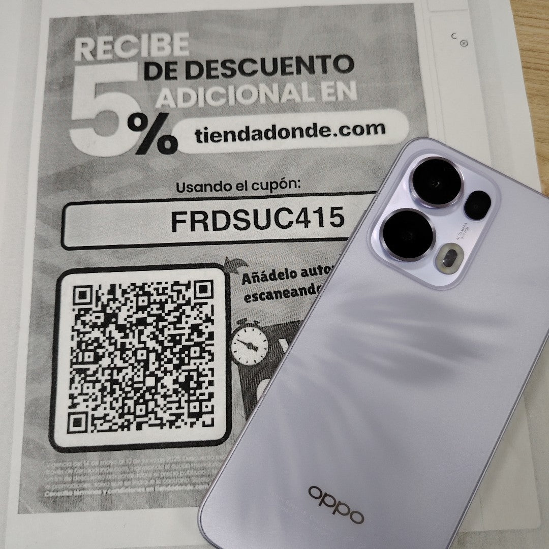 CELULAR OPPO  RENO13 5G CPH2697 (2024) 512 GB 12 GB RAM (SEMINUEVO)