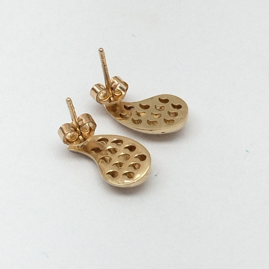 BROQUELES ORO 14K 2 (NUEVO)