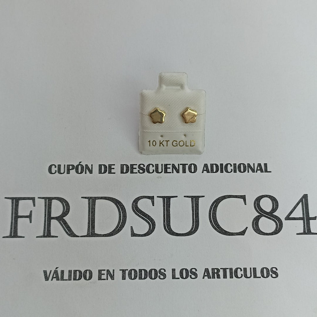 BROQUELES ORO 10K 0.9 (NUEVO)