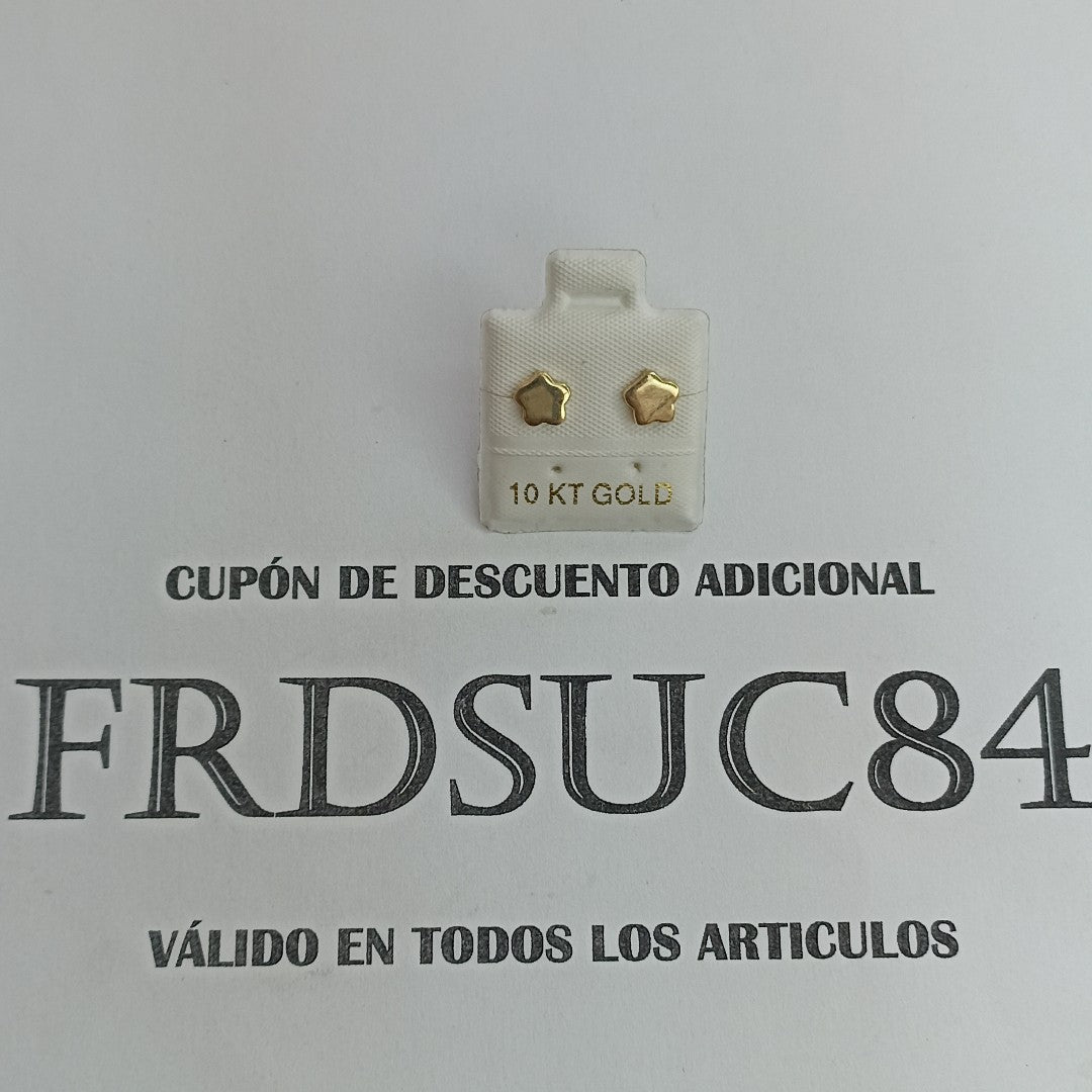 BROQUELES ORO 10K 0.9 (NUEVO)