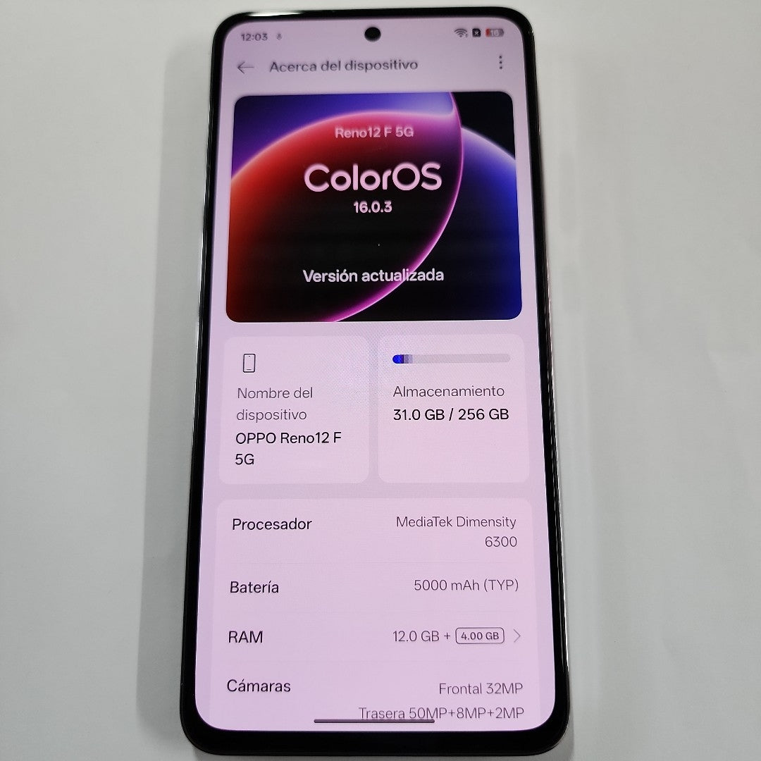 CELULAR OPPO  RENO12 PRO PJW110 (2024) 256 GB 12 GB RAM (SEMINUEVO)