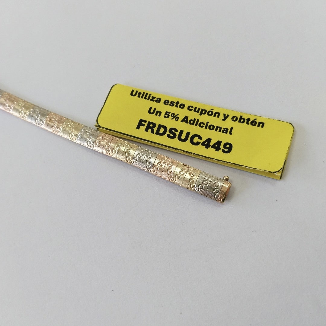 PULSERA RIGIDA ORO 14 K 14,80 GRMS (SEMINUEVO)