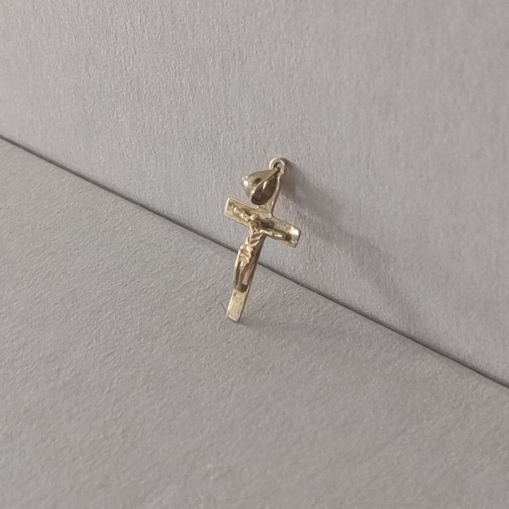 CRUCIFIJO ORO 14 K 1,50 GRMS (SEMINUEVO)