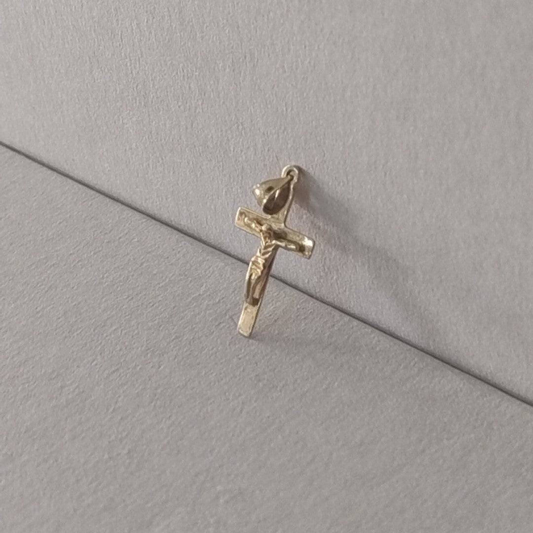 CRUCIFIJO ORO 14 K 1,50 GRMS (SEMINUEVO)