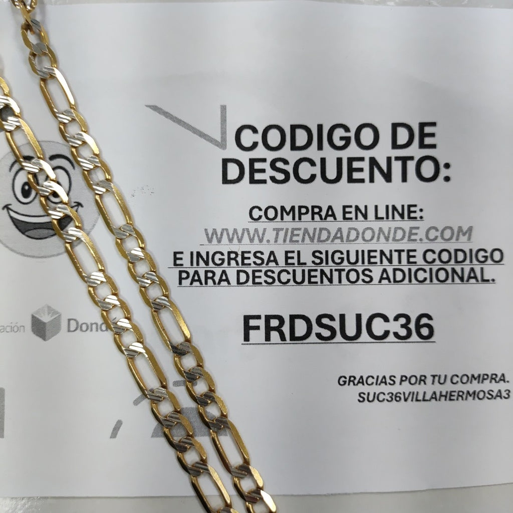 CADENA ORO 14 K 21.2 GRMS (SEMINUEVO)