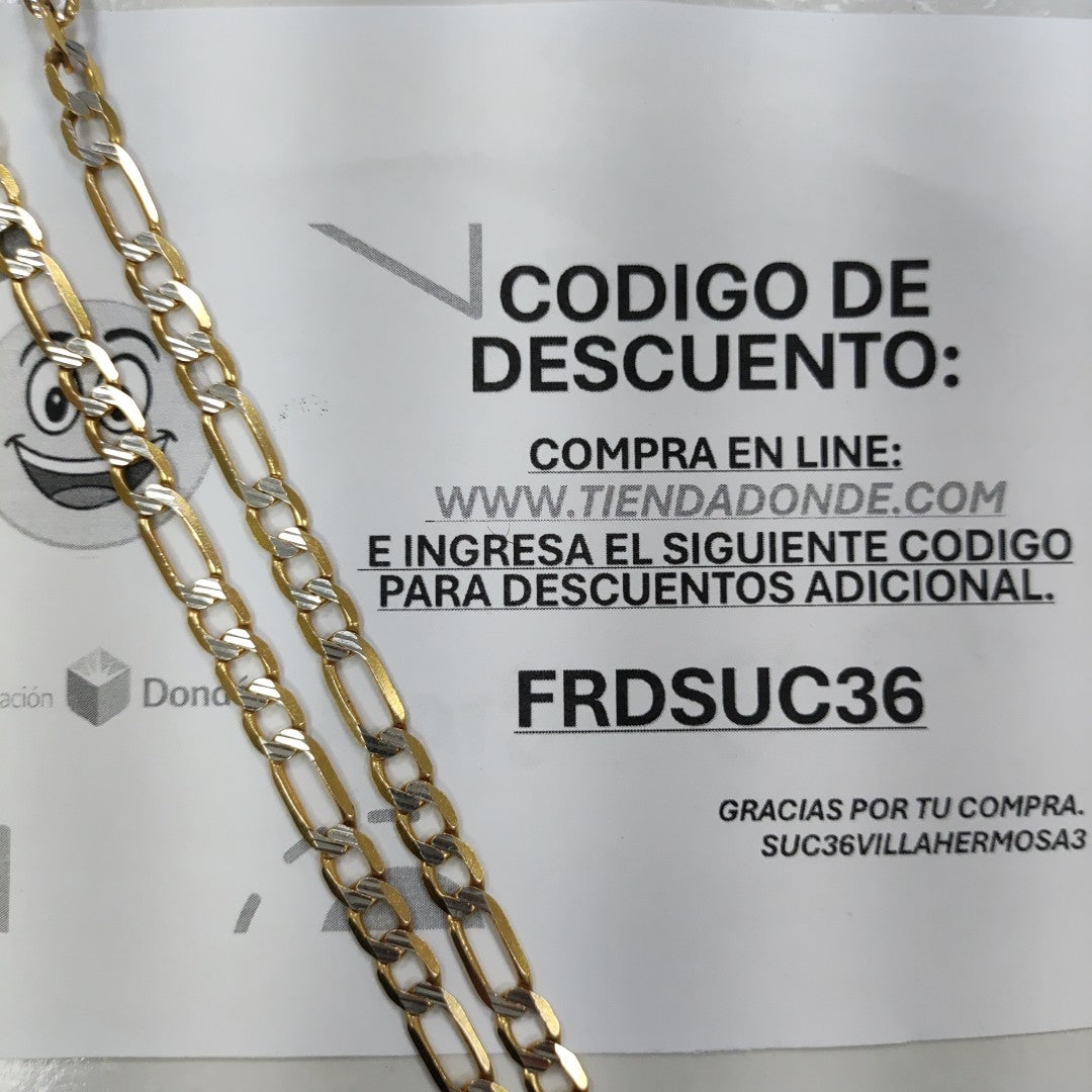 CADENA ORO 14 K 21.2 GRMS (SEMINUEVO)