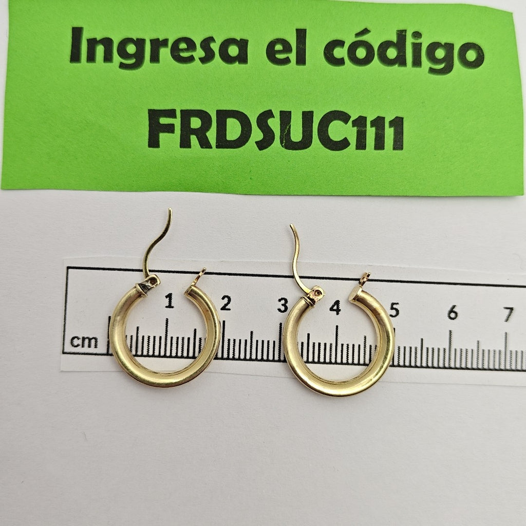 ARRACADAS PAR ORO 14 K 4,00 GRMS (SEMINUEVO)